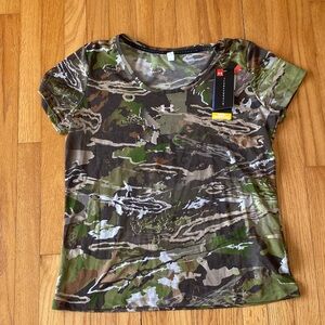 Under Armour Camo Short Sleeve Tee - Green Brown Black